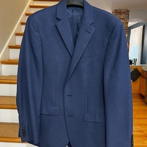 Ralph Lauren Plaid Navy Blue Sport Coat (40R)